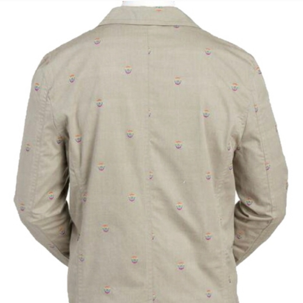 John Lennon Men’s Blazer Cotton Khaki Size XXL NWT $180.00 - Picture 4 of 13